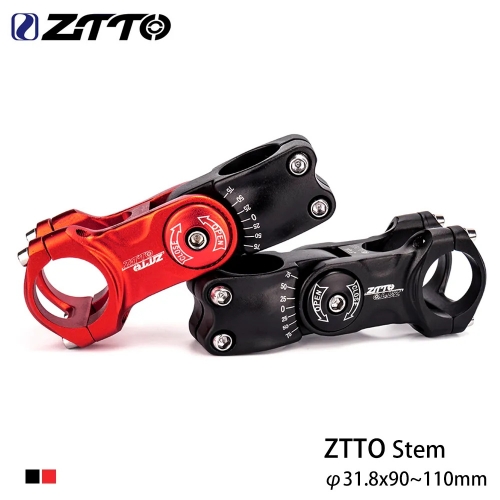 ZTTO vélo 70mm 90 100 tige réglable 31.8mm tige animale pour XC vtt montagne route ville vélo guidon tige cyclisme partie