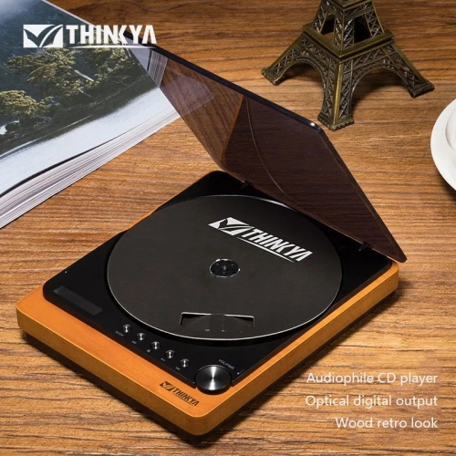 Lecteur CD rétro et élégant lecteur Audio domestique Portable sortie Fibre optique lecteur CD passionné d'audio haute fidélité sans perte