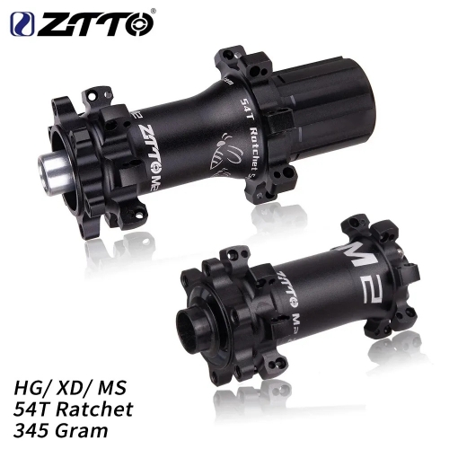 ZTTO M2 MTB Straightpull Hub Ultralight 28 Hole 54T Ratchet HG XD MS Core Fit 12 Speed Thru Axle 142x12 QR 28h Socket Bicycle