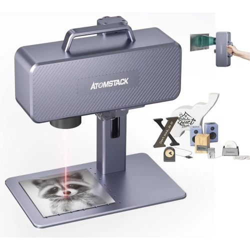 ATOMSTACK M4 Fiber Laser Marking Machine High-Precision Metal Nameplate Engraver Wifi Portable Engraving Industrial Desktop