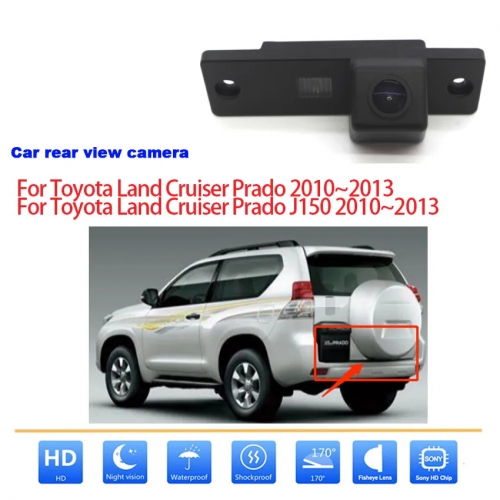 170 grad CCD HD Nachtsicht wasserdichte Weitwinkel Rückfahrkamera Für Toyota Land Cruiser Prado 2010 - 2013