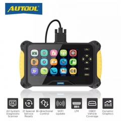 AUTOOL CS606 Scanner OBD2 Outils de diagnostic OBDII pour 21 Set moteur ABS SRS SAS EPB DPF tête de lampe Code Reader scan Tool