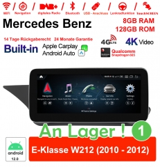 Qualcomm Snapdragon 662 8 Core Android 11 4G LTE Autoradio/Multimedia 8GB RAM 128GB ROM Für Benz E-Klasse W212 2010-2012 NTG4.0 Built-in CarPlay