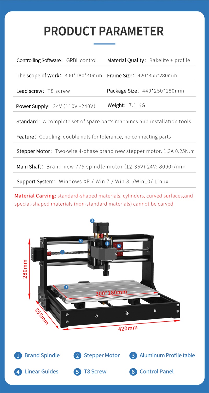 Machine de gravure laser CNC Twotrees 3018 PRO