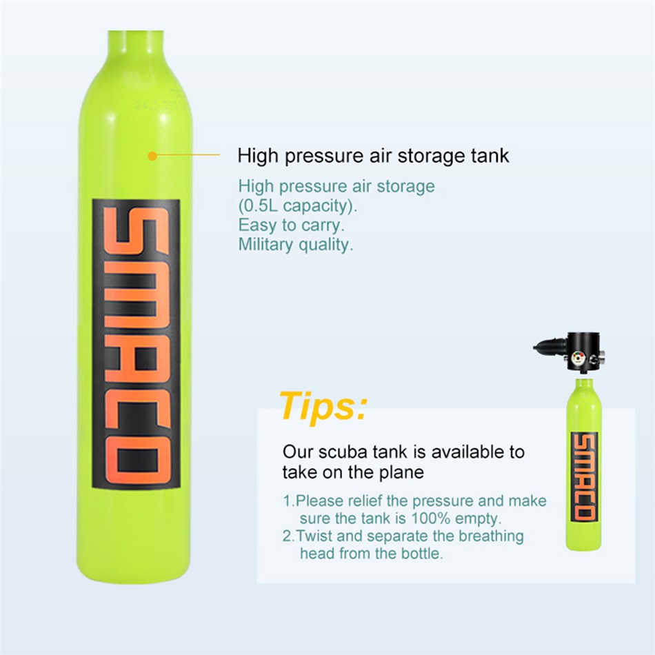 Smaco S300Plus Portable Diving Oxygen Bottle