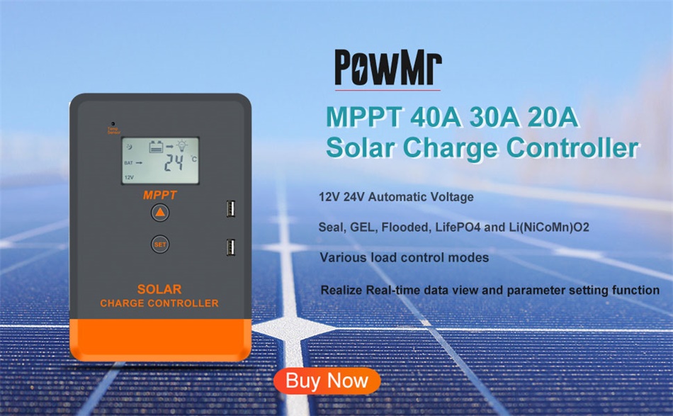 PowMr MPPT Solar Ladegerät Controller 
