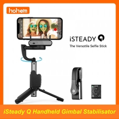 Hohem iSteady Q Handheld Gimbal Stabilisateur Téléphone Selfie Stick Extension Pole Trépied réglable avec télécommande pour Smartphone