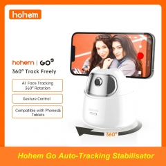 Hohem Go 2 axes Auto Face Tracking Gimbal Stabilizer Phone Tablet Tracking Holder 360 Rotation Selfie Stick Tripod for Live Vlog Video