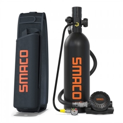 SMACO S400Pro Scuba Diving Tank Equipment Portable Snorkeling Oxygen Tank Air Scuba 1L Refillable Design
