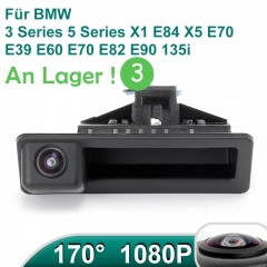 AHD 1080P Fisheye lentille voiture caméra de recul pour BMW Série 3 Série 5 E39 E60 E70 E82 E90 X1 X5 135i