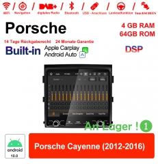 8.8 Zoll Android 10.0 Autoradio / Multimedia 4GB RAM 64GB ROM Für Porsche Cayenne 2012-2016 Built-in Carplay / Android Auto