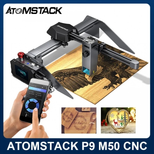 Atomstack P9 M50 10W bricolage graveur laser graveur de bureau CNC gravure laser