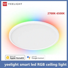 YEELIGHT Smart LED RGB Ceiling Light Ultra Thin 220V 24W Dimmable 2700k-6500k Voice Control Works with App Homekit Mihome