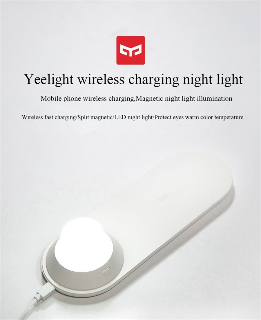 Yeelight Wireless Charger with LED Night Light