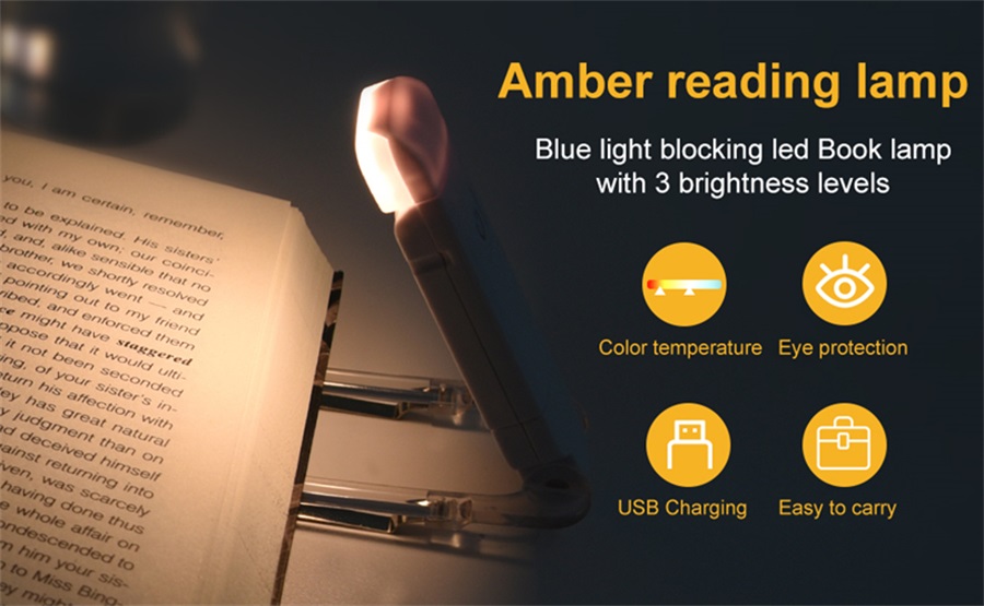 LED bookmark eye protection light
