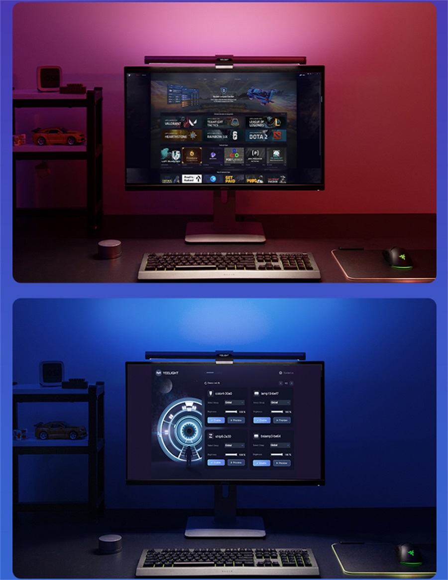 Yeelight RGB Bildschirm LED USB Licht Bar Pro
