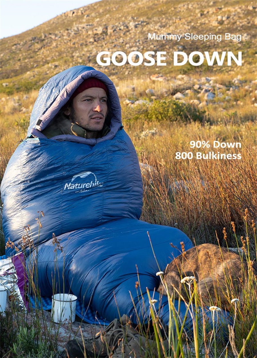 Nature hike goose down sleeping bag