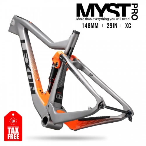 Lexon Bicycle frame XC Trial Cross Country Bicycle frame Carbon Mountain Bike Full suspension 29er Boost Frameset Rocks hox