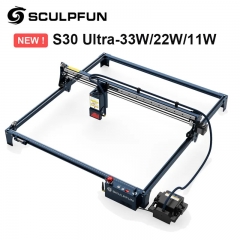 SCULPFUN S30 Ultra Laser Engraver with Air Assist 33W/22w/11w Output Laser Cutter 600*600mm Work Area Laser Engraver for Wood and Metal