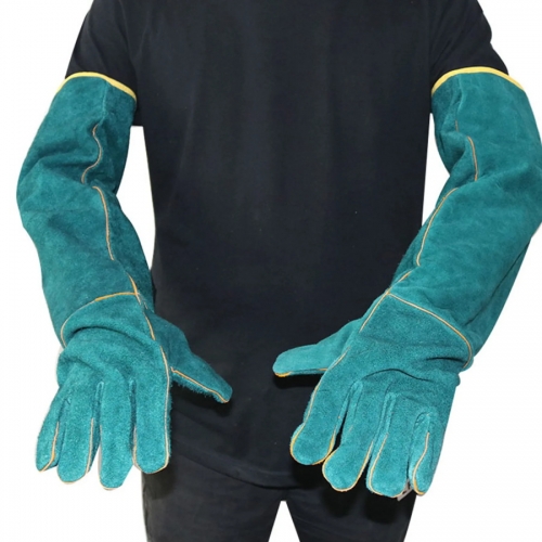 Pet Anti-bite Safety Gloves Beekeeping Gloves Ultra Long Protective Anti-scratch for Dog Cat Bird Snake Lizard Bathing