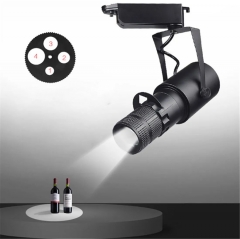 Theater Stage Zoom Spotlight Projector Track LED Lights Industrial Lights for Company Restaurant Shop Wedding