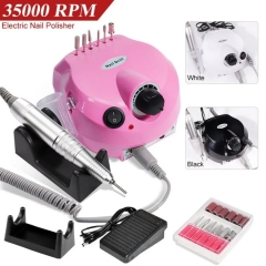 35000 rpm electric nail drill low noise manicure machine with cutter nail file kit
