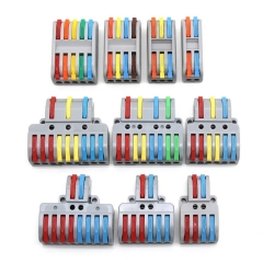 5/50pcs Push-in Electrical Wire Connector Terminal Block Universal Fast Wiring Cable connectors