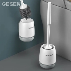GESEW Wall Mounted Silicone Toilet Brush Toilet Cleaner Brush Cleaning Tools Clean Bathroom Accessories
