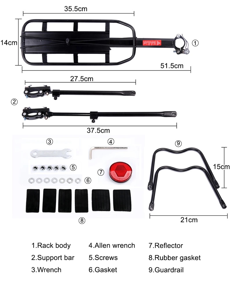 West Biking Fahrrad Cargo Racks 