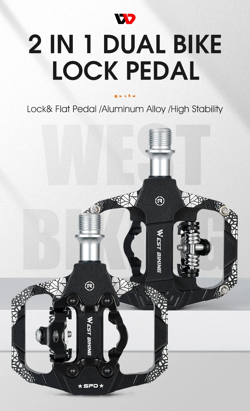 West Biking Fahrrad Lock Pedal 