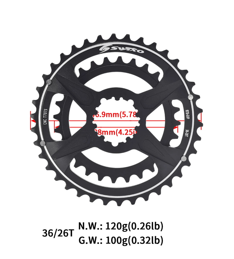 Mountainbike GXP Doppel Kettenblat