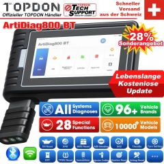 Topdon ArtiDiag800 BT voiture outil de diagnostic OBDII 2 Lecteur de code scanner sans fil BT