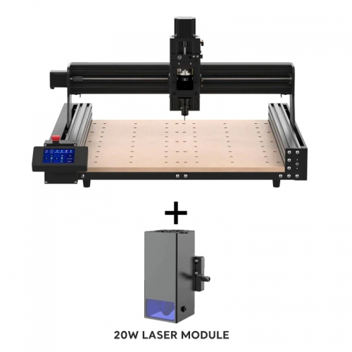 TwoTrees TTC 450 CNC fraiseuse CNC bois routeur 3 axes métal fraiseuse + 20W module laser tête de découpe laser