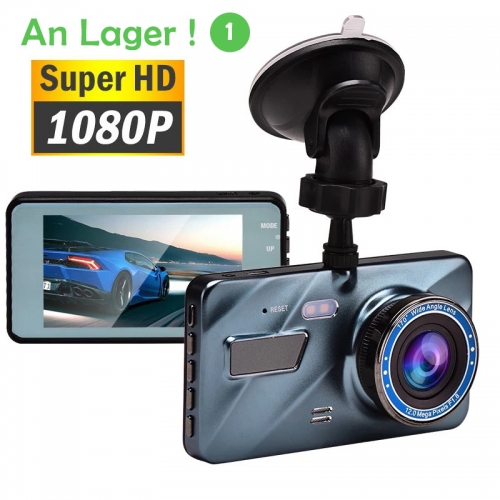 Enregistreur vidéo DVR Dash Cam pour voiture Caméra de recul 3 en 1 Caméra de voiture Full HD 3.6 "Enregistrement de cycle Vision nocturne G-sensor