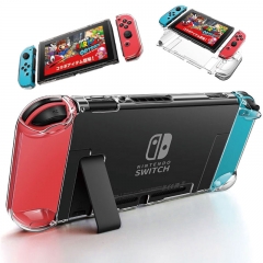 Abnehmbare transparente Crystal PC-Hülle für Nintendo Switch NS-Hüllen Harte, klare, hintere Hülle, ultradünne Tasche