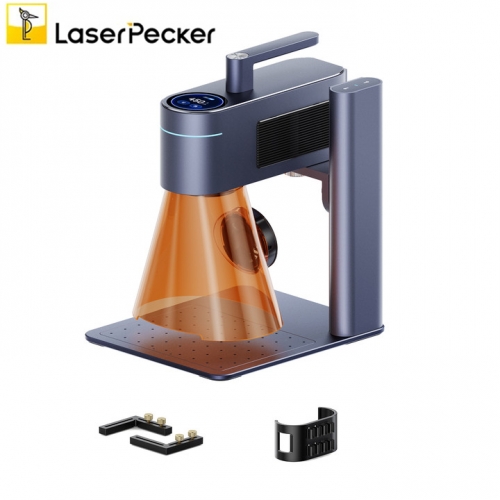 Laserpecker 4 Lazer Graveur 450nm Halbleiter Blaulicht 1064nm Infrarot Lasersc halter Mini 8k Gravur-und Schneide maschine