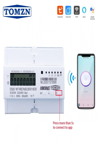 TOMZN, DDS238-2WIFI, energy meter timer, can be controlled remotely