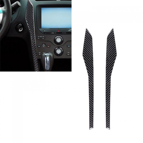 Carbon Fiber Interior Radio Console Side Cover Trim For Ford Explorer 2011-14