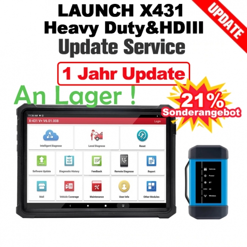 The Absolutely Special Offer for One Year Update Service for LAUNCH X431 Heavy Duty and X431 HD III Module