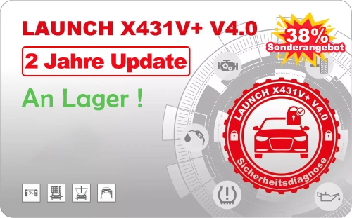 L'offre absolument spéciale pour 2 ans de service de mise à jour pour Launch X431 V+ V4.0