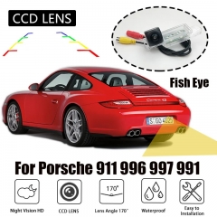 170 degrés Fish eye Kit de CAM Vision nocturne Caméra de recul pour Porsche 911 996 997 991
