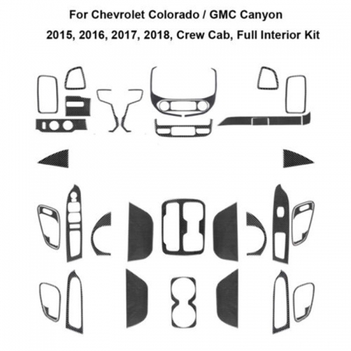 38-teiliger kompletter Innenraum für Chevrolet Colorado 2015–2022