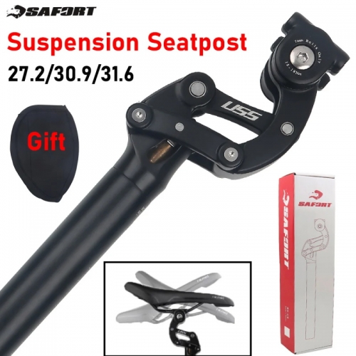 Safort mtb suspension saddle post 27.2 2. 0 30.9mm mountain bike shock absorber off-road bicycle itz dropper bike parts for ncx