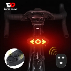 WEST BIKING Bike Turn Signal Light Remote Direction Indicator LED Rear Light With Horn MTB USB Rechargeable Lamp Cycling Rear Light 