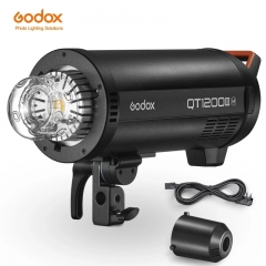 Godox QT1200IIIM 1200W Studio Flash Light GN105 1/8000s HSS 2.4G Système X sans fil avec lumière de modélisation 40W Monture Bowens pour photographie