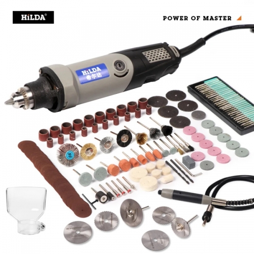 HILDA perceuse outil rotatif outils électriques vitesse Variable 400W Mini perceuse 6 Positions outils rotatifs Mini meuleuse