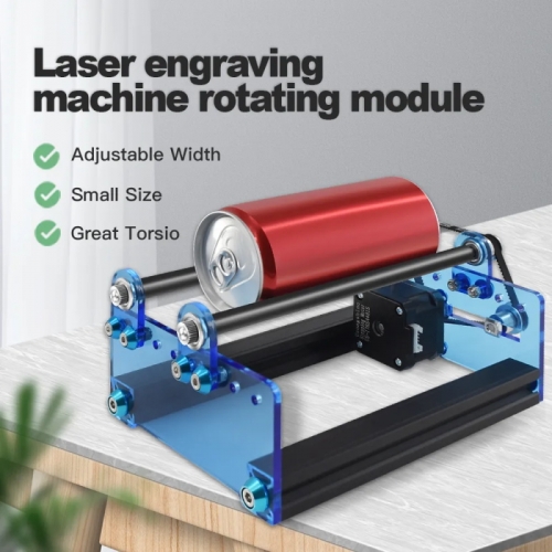 Twotrees 3d Printer Laser Engraving machine Y-axis Rotary Roller Engraving Module for Engraving Cylindrical Objects Cans