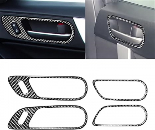 Türgriff-Zug-Griff-Abdeckung, Zierleiste, 3 D-Aufkleber, für den Innenbereich, Mazda 3 Axela 2010–2013, Mazdaspeed 3, 4 Stück Türgriffe-Abdeckung