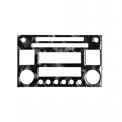 Für Nissan 350z Z33 2003 2004 2005 2006 2007 2008 2009 Radio Panel echte Schmiede Kohle faser Aufkleber Auto Interieur Zubehör