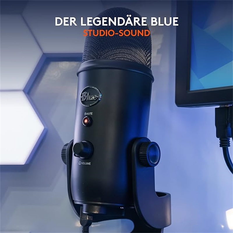 Blaues Yeti-USB-Mikrofon